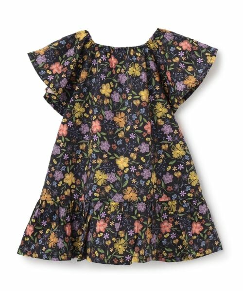 Pupil House / ピューピルハウス ミニ丈・ひざ丈ワンピース | ニュアンス花柄ワンピース | 詳細1