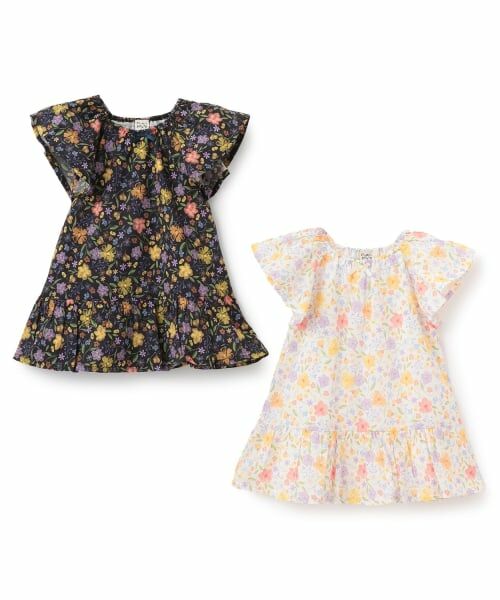 Pupil House / ピューピルハウス ミニ丈・ひざ丈ワンピース | ニュアンス花柄ワンピース | 詳細7