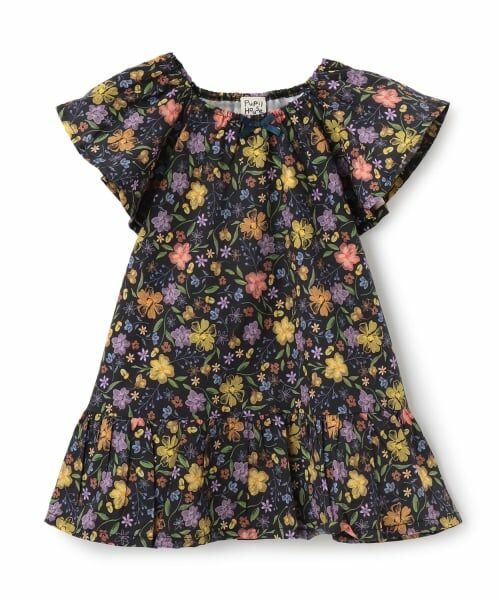 Pupil House / ピューピルハウス ミニ丈・ひざ丈ワンピース | ニュアンス花柄ワンピース | 詳細8