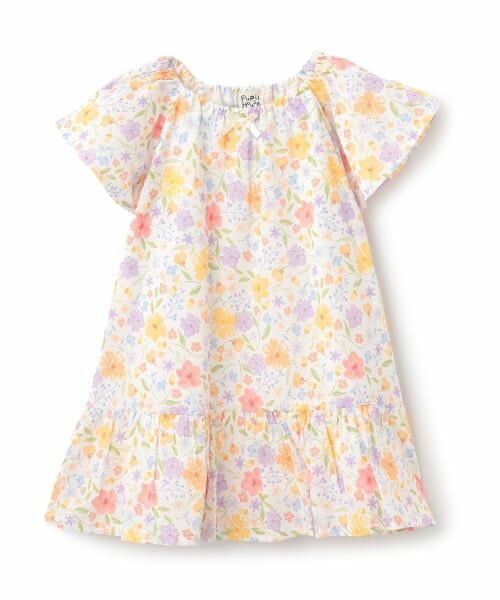 Pupil House / ピューピルハウス ミニ丈・ひざ丈ワンピース | ニュアンス花柄ワンピース | 詳細9