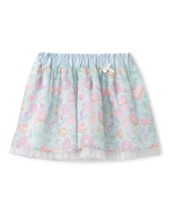 Pupil House / ピューピルハウス ミニ・ひざ丈スカート | オリジナルプリントシフォンスカート