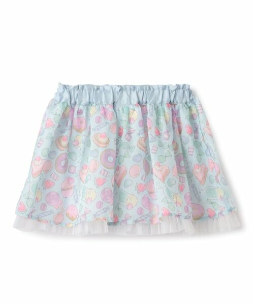 Pupil House / ピューピルハウス ミニ・ひざ丈スカート | オリジナルプリントシフォンスカート | 詳細1