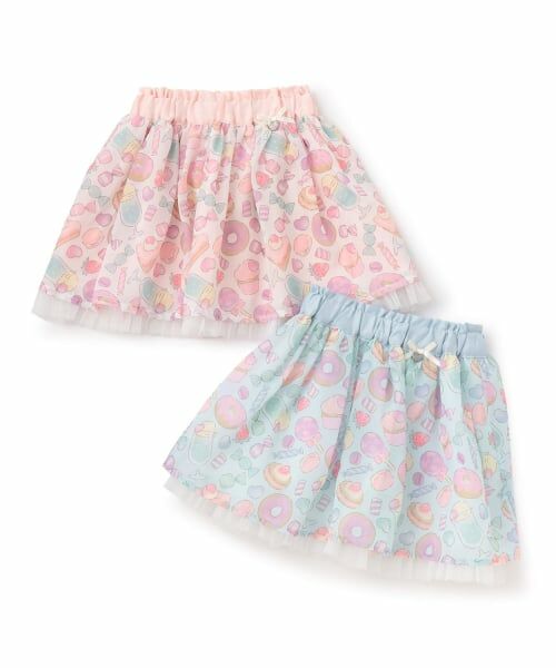 Pupil House / ピューピルハウス ミニ・ひざ丈スカート | オリジナルプリントシフォンスカート | 詳細7