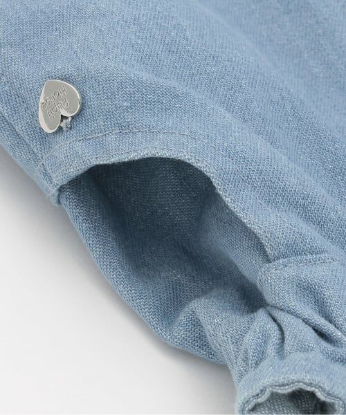 Pupil House / ピューピルハウス ミニ・ひざ丈スカート | 裾レースデニムスカート | 詳細3