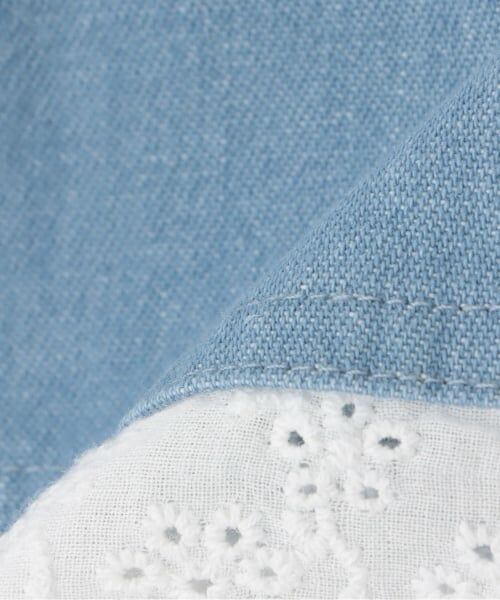 Pupil House / ピューピルハウス ミニ・ひざ丈スカート | 裾レースデニムスカート | 詳細6