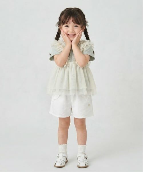 Pupil House / ピューピルハウス ショート・ハーフ・半端丈パンツ | フリルポケットキュロット | 詳細17