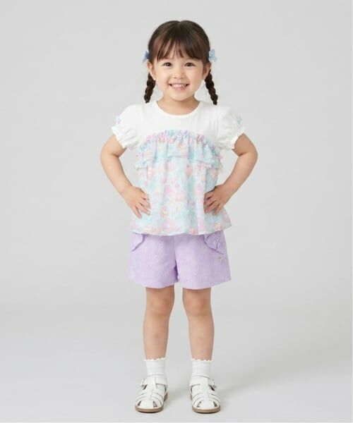 Pupil House / ピューピルハウス ショート・ハーフ・半端丈パンツ | フリルポケットキュロット | 詳細19