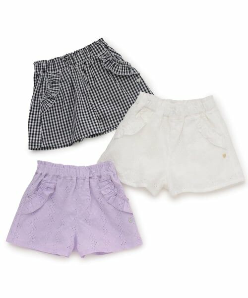 Pupil House / ピューピルハウス ショート・ハーフ・半端丈パンツ | フリルポケットキュロット | 詳細9