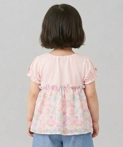 Pupil House / ピューピルハウス Tシャツ | スイーツモチーフ切り替えトップス | 詳細11
