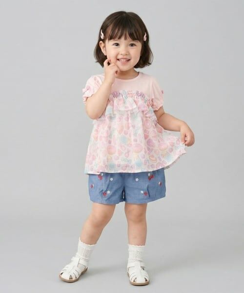 Pupil House / ピューピルハウス Tシャツ | スイーツモチーフ切り替えトップス | 詳細12