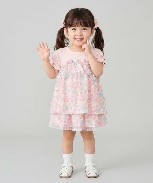 Pupil House / ピューピルハウス Tシャツ | スイーツモチーフ切り替えトップス | 詳細13