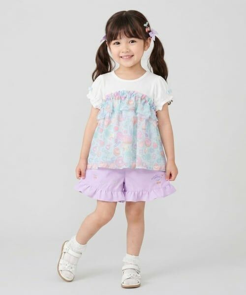 Pupil House / ピューピルハウス Tシャツ | スイーツモチーフ切り替えトップス | 詳細15