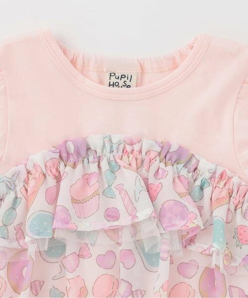 Pupil House / ピューピルハウス Tシャツ | オリジナルプリントシフォンドッキングTシャツ | 詳細2