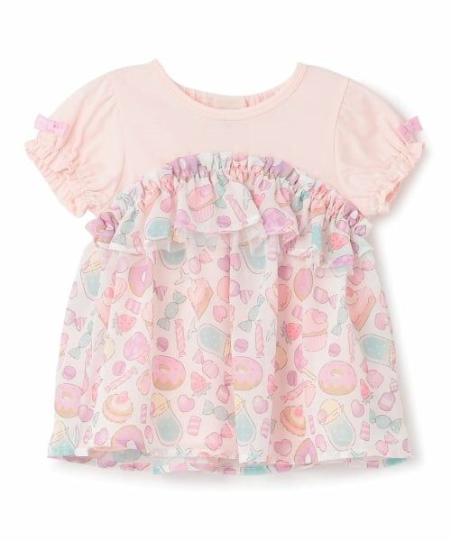 Pupil House / ピューピルハウス Tシャツ | スイーツモチーフ切り替えトップス | 詳細8