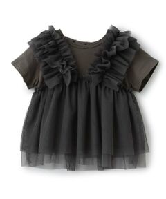 Pupil House / ピューピルハウス Tシャツ | チュールビスチェドッキングTシャツ