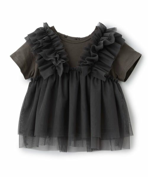 Pupil House / ピューピルハウス Tシャツ | チュールビスチェドッキングTシャツ | 詳細10