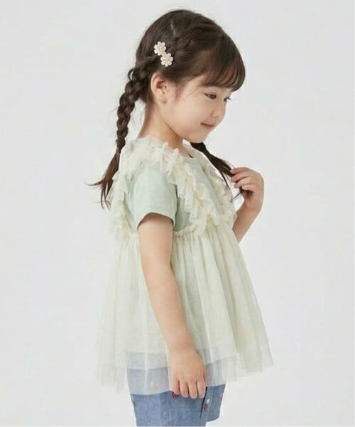 Pupil House / ピューピルハウス Tシャツ | チュールビスチェドッキングTシャツ | 詳細11