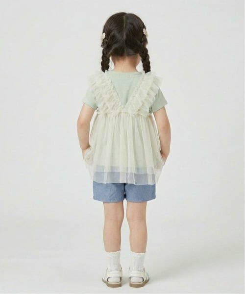 Pupil House / ピューピルハウス Tシャツ | チュールビスチェドッキングTシャツ | 詳細12