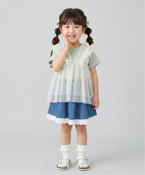 Pupil House / ピューピルハウス Tシャツ | チュールビスチェドッキングTシャツ | 詳細14