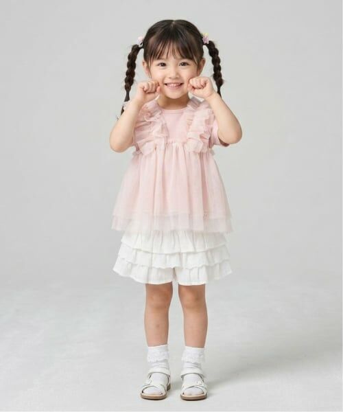 Pupil House / ピューピルハウス Tシャツ | チュールビスチェドッキングTシャツ | 詳細16