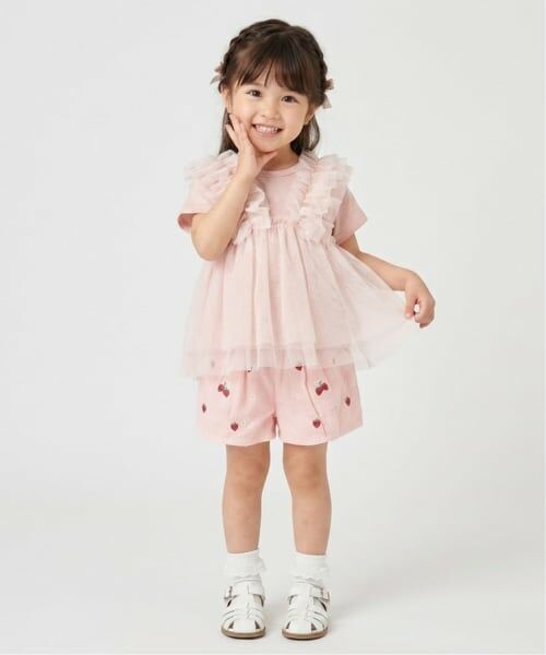 Pupil House / ピューピルハウス Tシャツ | チュールビスチェドッキングTシャツ | 詳細17