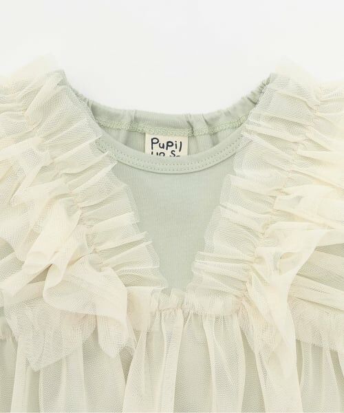 Pupil House / ピューピルハウス Tシャツ | チュールビスチェドッキングTシャツ | 詳細2