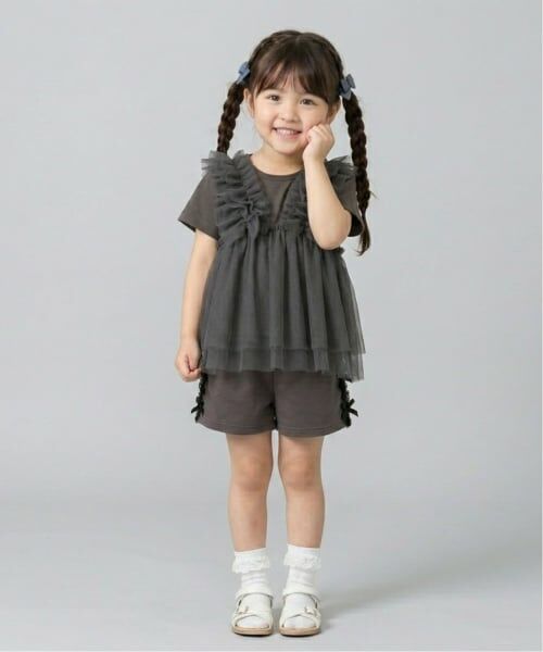 Pupil House / ピューピルハウス Tシャツ | チュールビスチェドッキングTシャツ | 詳細20