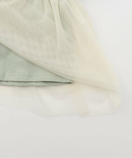 Pupil House / ピューピルハウス Tシャツ | チュールビスチェドッキングTシャツ | 詳細5