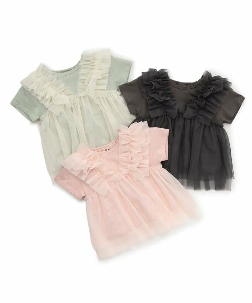 Pupil House / ピューピルハウス Tシャツ | チュールビスチェドッキングTシャツ | 詳細7