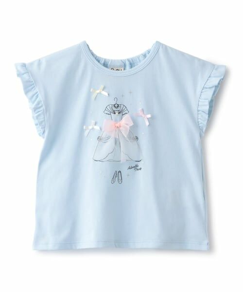 Pupil House / ピューピルハウス Tシャツ | アソートアップリケTシャツ（サックス）