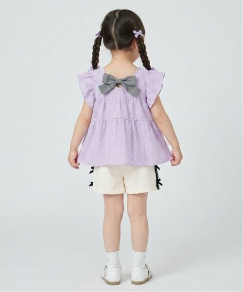 Pupil House / ピューピルハウス その他トップス | バイカラーリボンチュニック | 詳細14