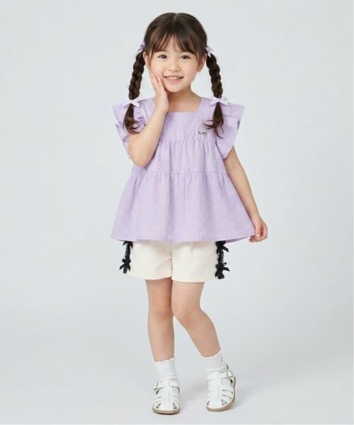 Pupil House / ピューピルハウス その他トップス | バイカラーリボンチュニック | 詳細15