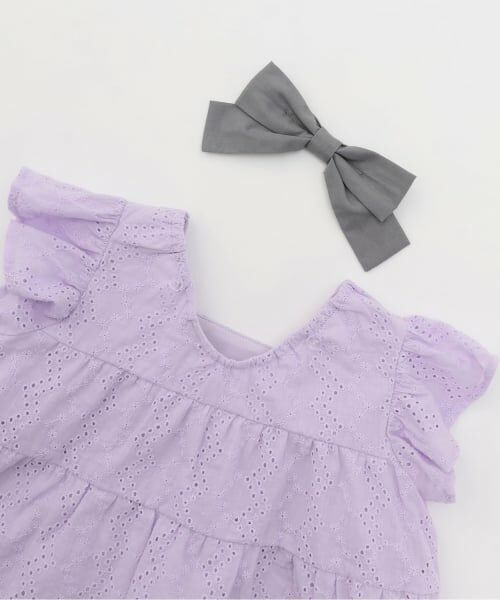 Pupil House / ピューピルハウス その他トップス | バイカラーリボンチュニック | 詳細2