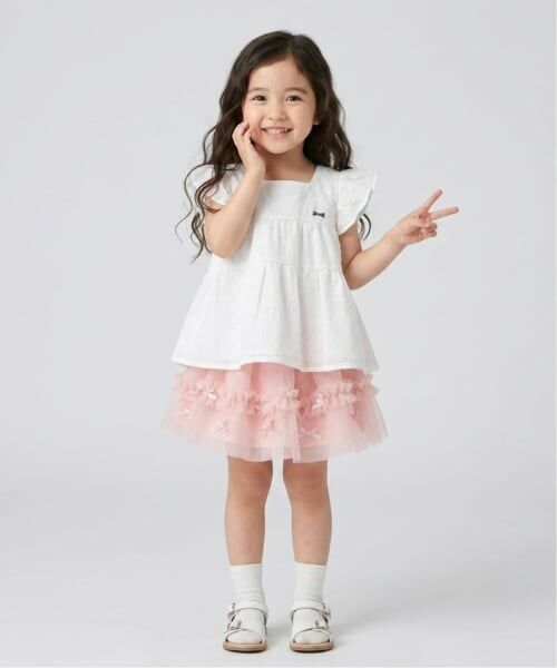 Pupil House / ピューピルハウス その他トップス | バイカラーリボンチュニック | 詳細20