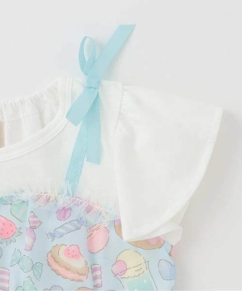 Pupil House / ピューピルハウス ミニ丈・ひざ丈ワンピース | オリジナルプリントシフォンワンピース | 詳細3