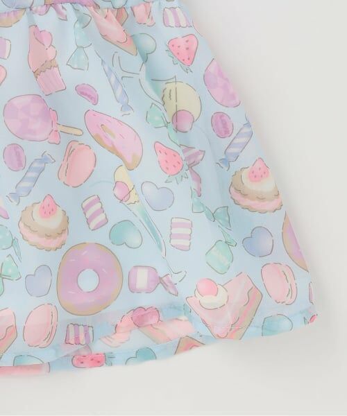 Pupil House / ピューピルハウス ミニ丈・ひざ丈ワンピース | オリジナルプリントシフォンワンピース | 詳細4
