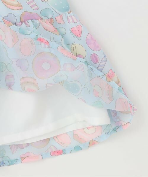 Pupil House / ピューピルハウス ミニ丈・ひざ丈ワンピース | オリジナルプリントシフォンワンピース | 詳細5