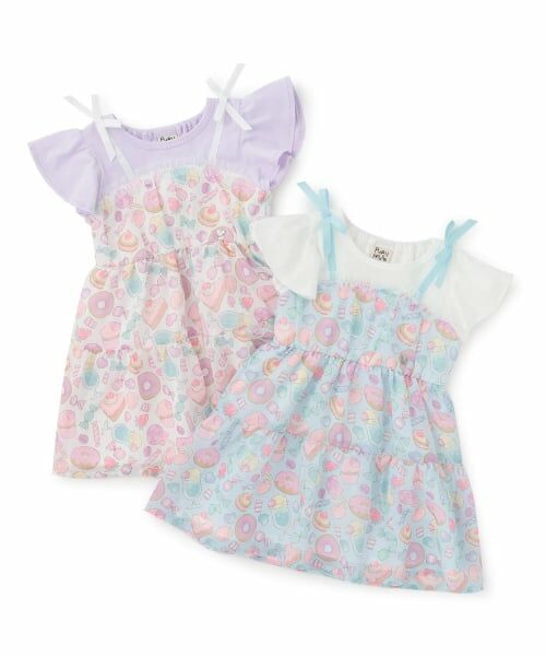 Pupil House / ピューピルハウス ミニ丈・ひざ丈ワンピース | オリジナルプリントシフォンワンピース | 詳細7