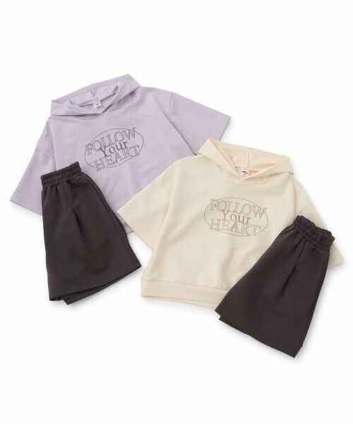 Pupil House / ピューピルハウス その他トップス | 【milky coast】パーカー×ショートパンツセットアップ | 詳細11