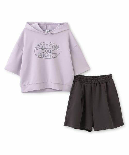 Pupil House / ピューピルハウス その他トップス | 【milky coast】パーカー×ショートパンツセットアップ | 詳細2