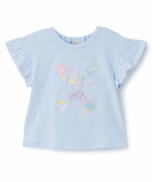 Pupil House / ピューピルハウス Tシャツ | スイーツ刺しゅう フリルスリーブTシャツ | 詳細8