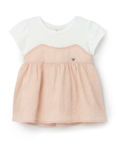 花刺しゅうドッキングチュニック