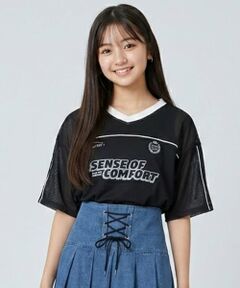 【milky coast】メッシュTシャツ×タンク