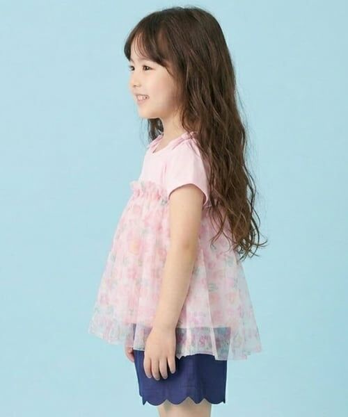 Pupil House / ピューピルハウス Tシャツ | トロピカルチュールドッキングTシャツ | 詳細1