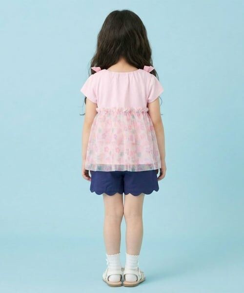 Pupil House / ピューピルハウス Tシャツ | トロピカルチュールドッキングTシャツ | 詳細2