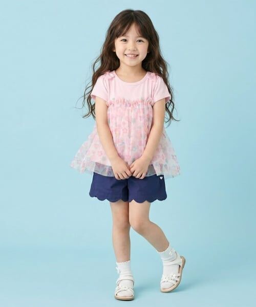 Pupil House / ピューピルハウス Tシャツ | トロピカルチュールドッキングTシャツ | 詳細3