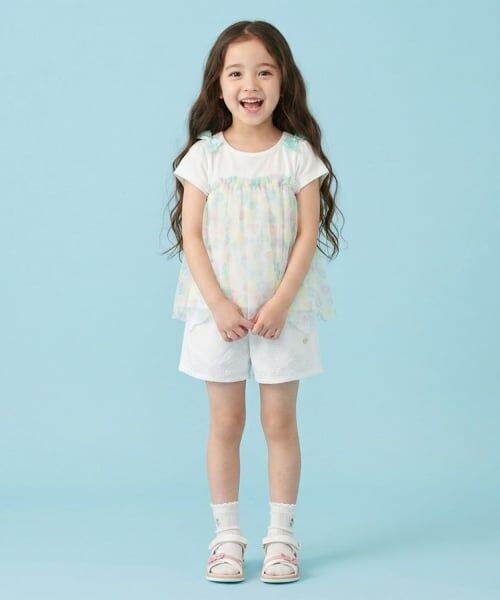 Pupil House / ピューピルハウス Tシャツ | トロピカルチュールドッキングTシャツ | 詳細4