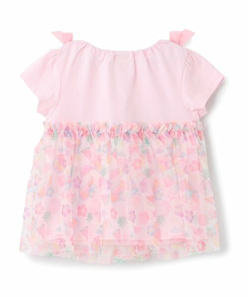 Pupil House / ピューピルハウス Tシャツ | トロピカルチュールドッキングTシャツ | 詳細8