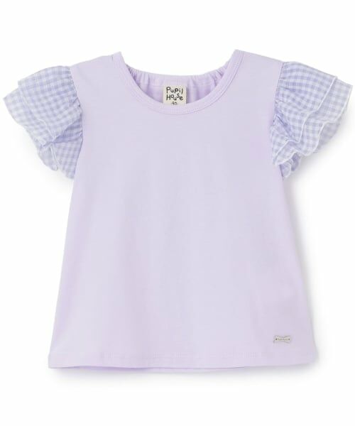 Pupil House / ピューピルハウス Tシャツ | フリル袖Tシャツ（ラベンダー）