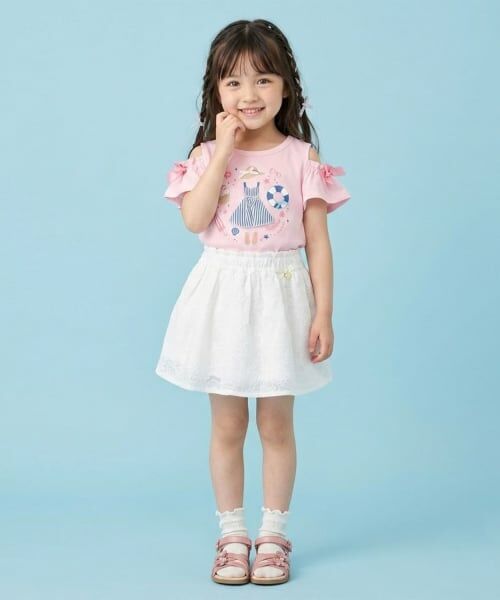 Pupil House / ピューピルハウス Tシャツ | バカンスモチーフ オープンショルダーTシャツ | 詳細4